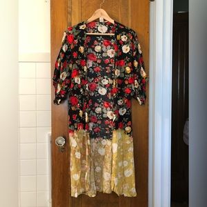 Urban Outfitters Urban Renewal Rose Cover Up